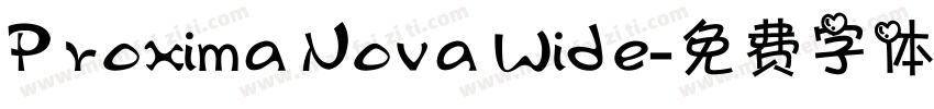 Proxima Nova Wide字体转换